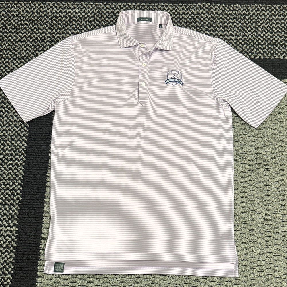 Turtleson Performance Golf Polo Shirt Mens L Amateur Players Tour Classic Casual
